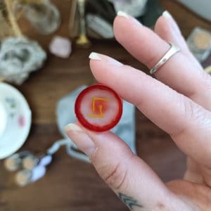Runes futhark Rondes Rouge