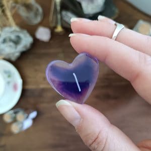 Runes Futhark cœur violet