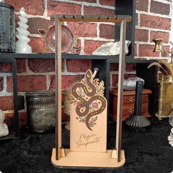 Plaquette interchangeable pour porte pendule ou photophore Màgica Serpiente Feuillu – Image 4