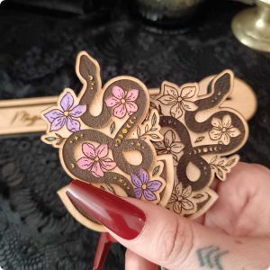 Plaquette interchangeable pour porte encens Màgica Serpiente fleuri