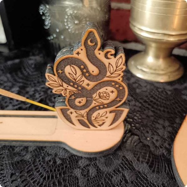 Plaquette interchangeable pour porte encens Màgica Serpiente Feuillu – Image 4