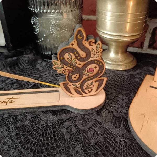 Plaquette interchangeable pour porte encens Màgica Serpiente Feuillu – Image 3
