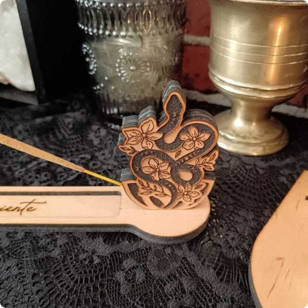 Plaquette interchangeable pour porte encens Màgica Serpiente fleuri – Image 4